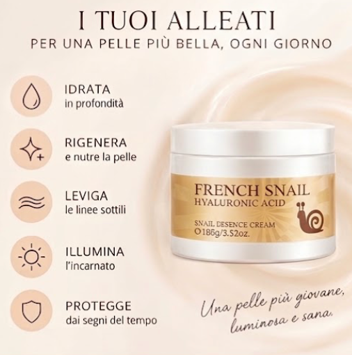 Benefici: Idrata, Rigenera, Leviga, Illumina, Protegge